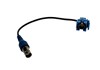 Keystone mit BNC-Kabel 0,2m Buchse - Buchse, blau 