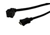 Keystone HDMI mit Kabel 0,2m, Buchse - Buchse, schwarz 