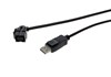 Keystone schwarz mit Kabel 0,5m Mini DisplayPort Buchse auf DisplayPort Stecker 