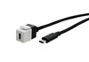 Keystone weiß USB-C Buchse auf USB-C Stecker mit 0,5m Kabel