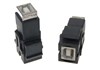 Keystone schwarz, USB2.0B Koppler, Buchse - Buchse 