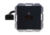 55x55 Modul anthrazit, HDMI Kabel F/F 0.2m 90°, Lock System 