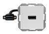 55x55 Module pure white, DP cable F/F 0.2m 90° 