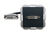 55x55 Modul anthrazit, DVI Kabel 24+5 F/F 0.2m 