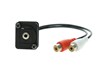 D-Form Adapter Rückeinbau mit Kabel Klinke / 2xCinch 