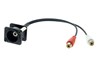 D-Form Adapter vertiefter Einbau mit Kabel Klinke / 2xCinch 