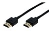 HDMI High Speed Cable 0.5m Male - Male black Slim