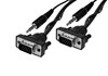 Mini VGA + Audio cable Male - Male 1m black