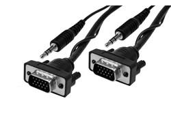 VGA + Audio Mini Male - Male small Housing