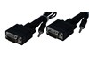 VGA + Audio cable Male - Male 1m black