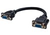VGA cable Female - Female 0,2m black low cost