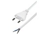 Euro flat plug cable 1,5m white to open end
