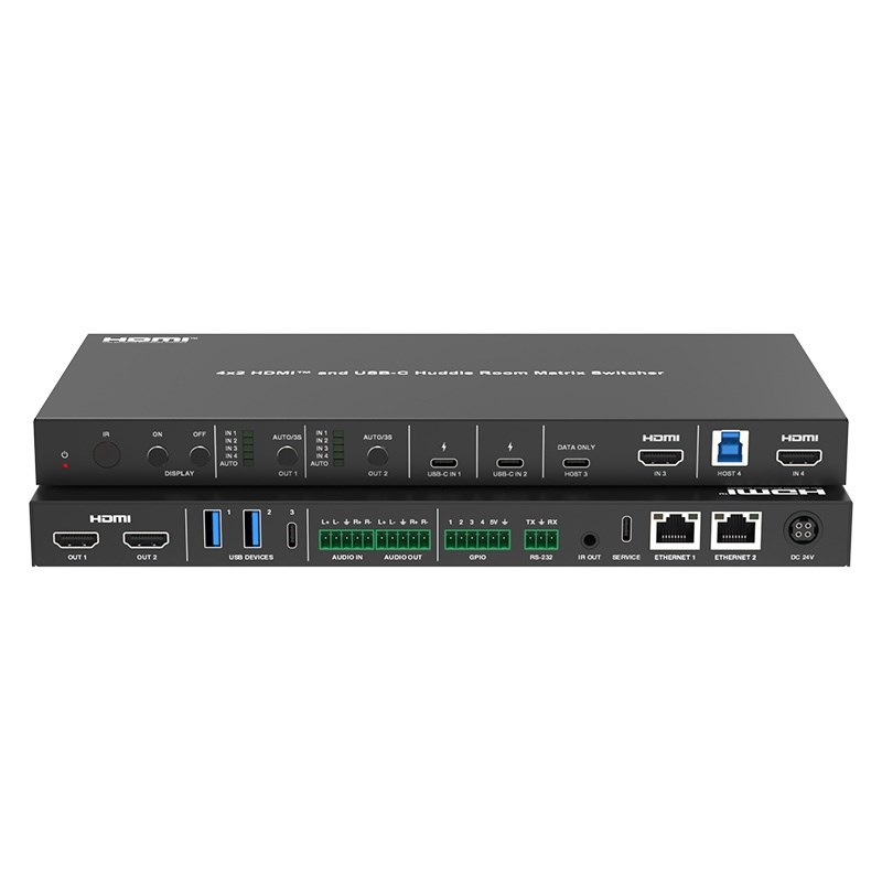 Switch 4x2 Huddle Space, 2xHDMI, 2xUSB-C