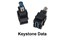 Keystone black, USB2.0A Coupler Female - Female #1