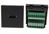 45x45, Front: HDMI-Buchse, Rück: Schraubklemme, anthrazit 