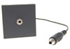 45x45, 2x Jack socket, 0,2m cable, anthracite