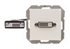 55x55 Module pure white, DVI cable 24+5 F/F 0.2m 90° 