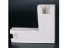 Right angle bracket up/down for trunk 80x54 white